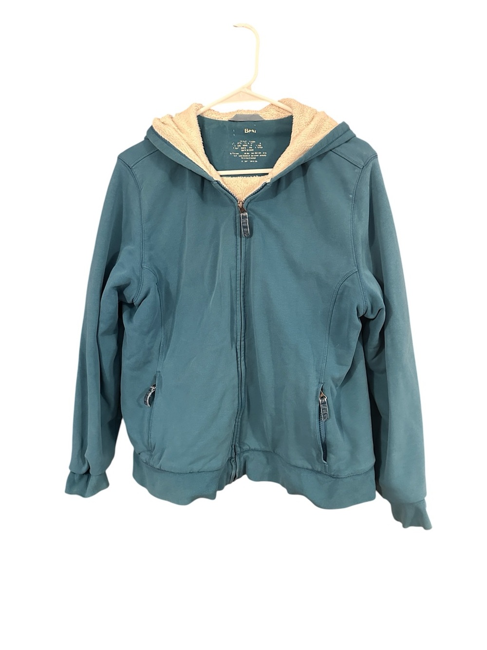 Vintage L.L.Bean Fleece Lined Sweatshirt Womens Curca 2000 Zip Jacket L